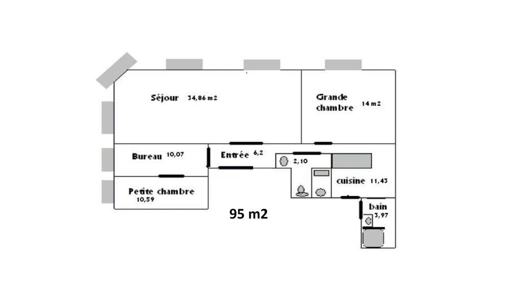 Apartamento Les 7 Balcons, Comedie-gare, Parking, Spacieux Lumineux Appt Haussmannien